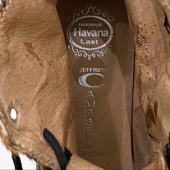 JEFFREY CAMPBELL Lita Fur Leopard Platform Boots Size 6 - Picture 14 of 16